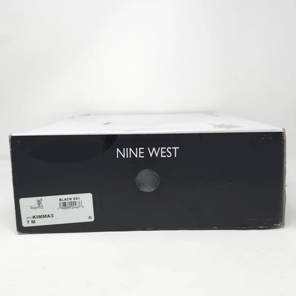 Nine West Black Chunky Lug Chelsea Booties 7M - Picture 8 of 8